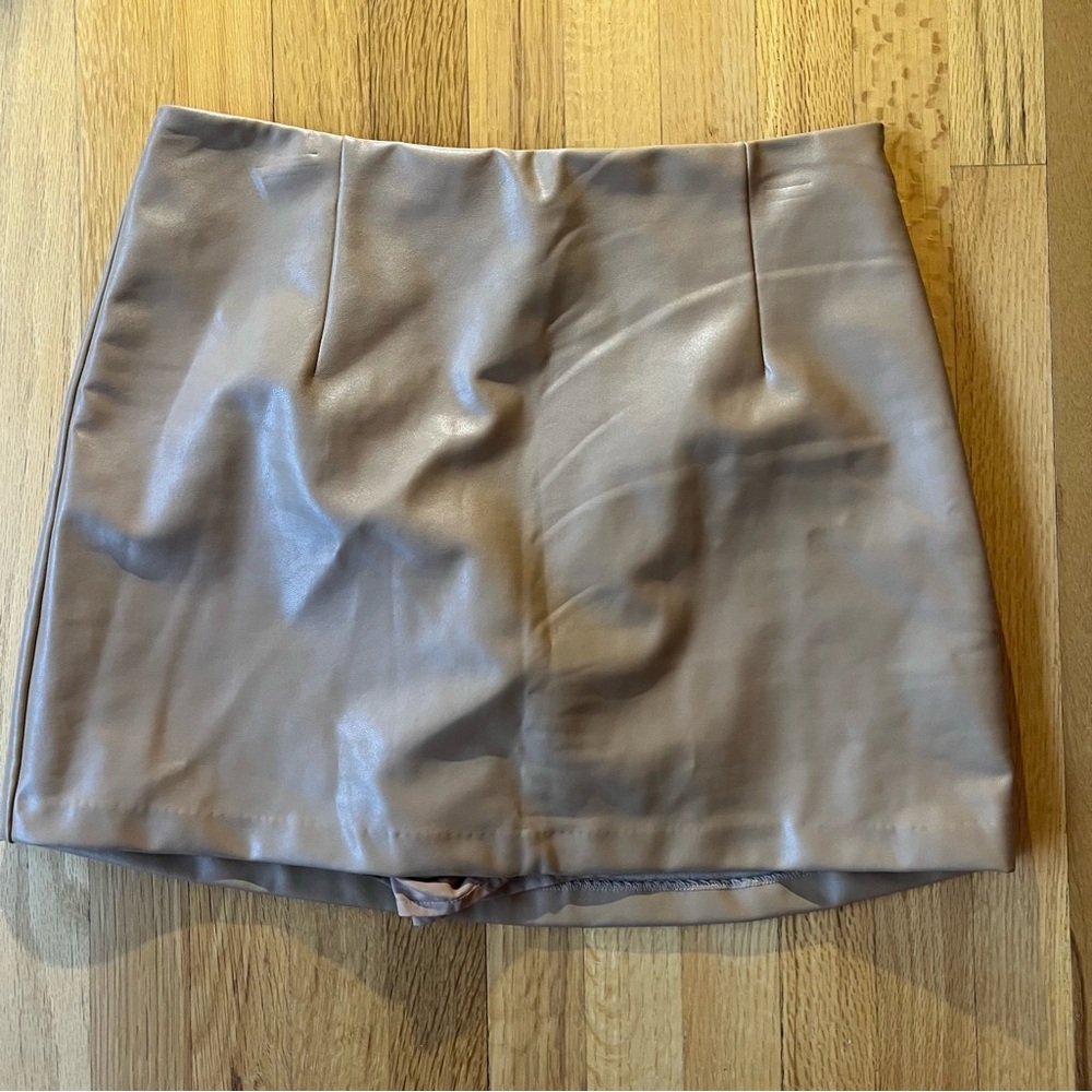 Abercrombie vegan leather mini skirt